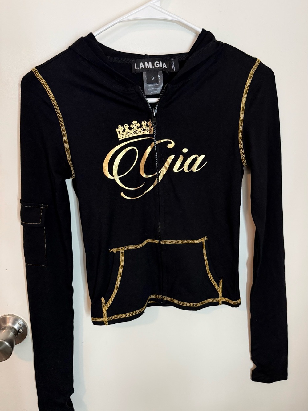 I.AM.GIA Logo Zip Hoodie Jacket